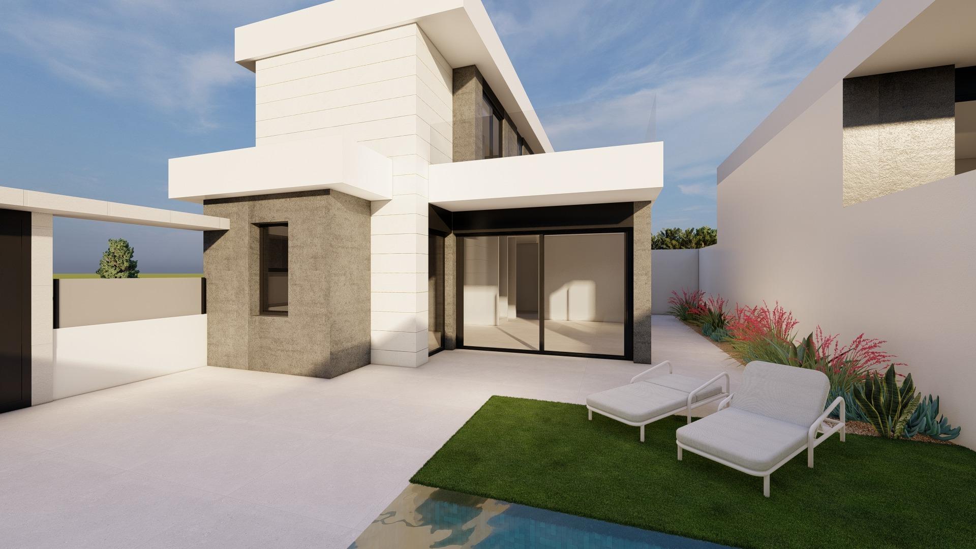 Modern-New-Build-Villas-in-Pilar-de-la-Horadada-Close-to-the-Beach-5 Comfortable New Build Single-Storey 3 Bedroom Villa with Private Pool for Sale in Pilar de la Horadada, Near the Beach