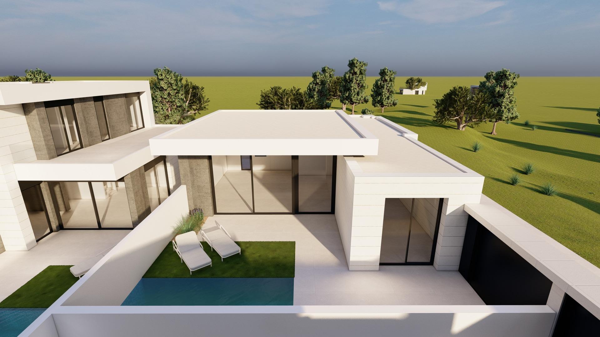 Modern New Build Villas in Pilar de la Horadada Close to the Beach in pueblo