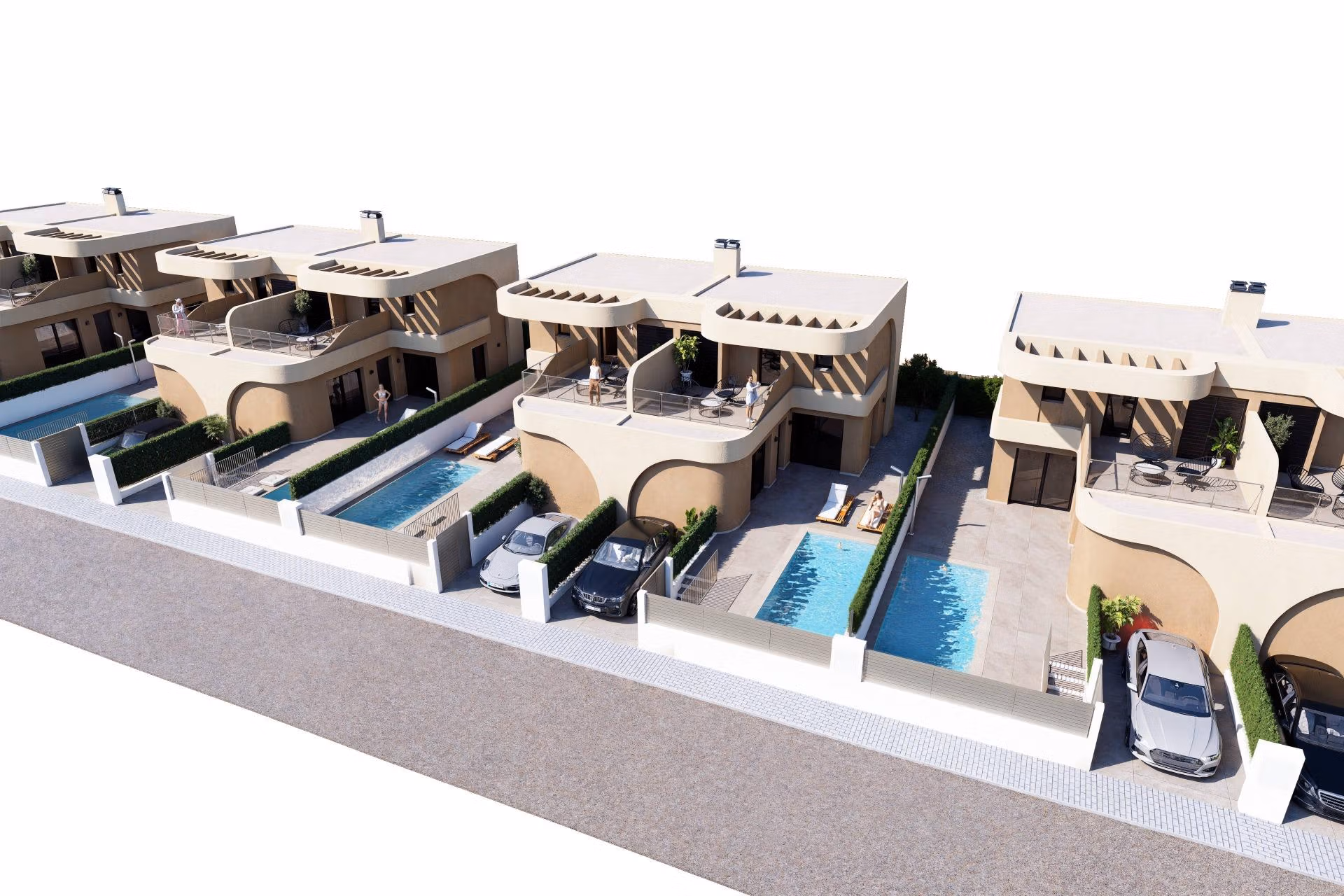 Modern-Semi-Detached-Villas-in-Daya-Nueva-with-Contemporary-Design-and-Excellent-Connectivity-3 Nowoczesna willa z rynku pierwotnego z 3 sypialniami w zabudowie bliźniaczej na sprzedaż w Daya Nueva, Costa Blanca