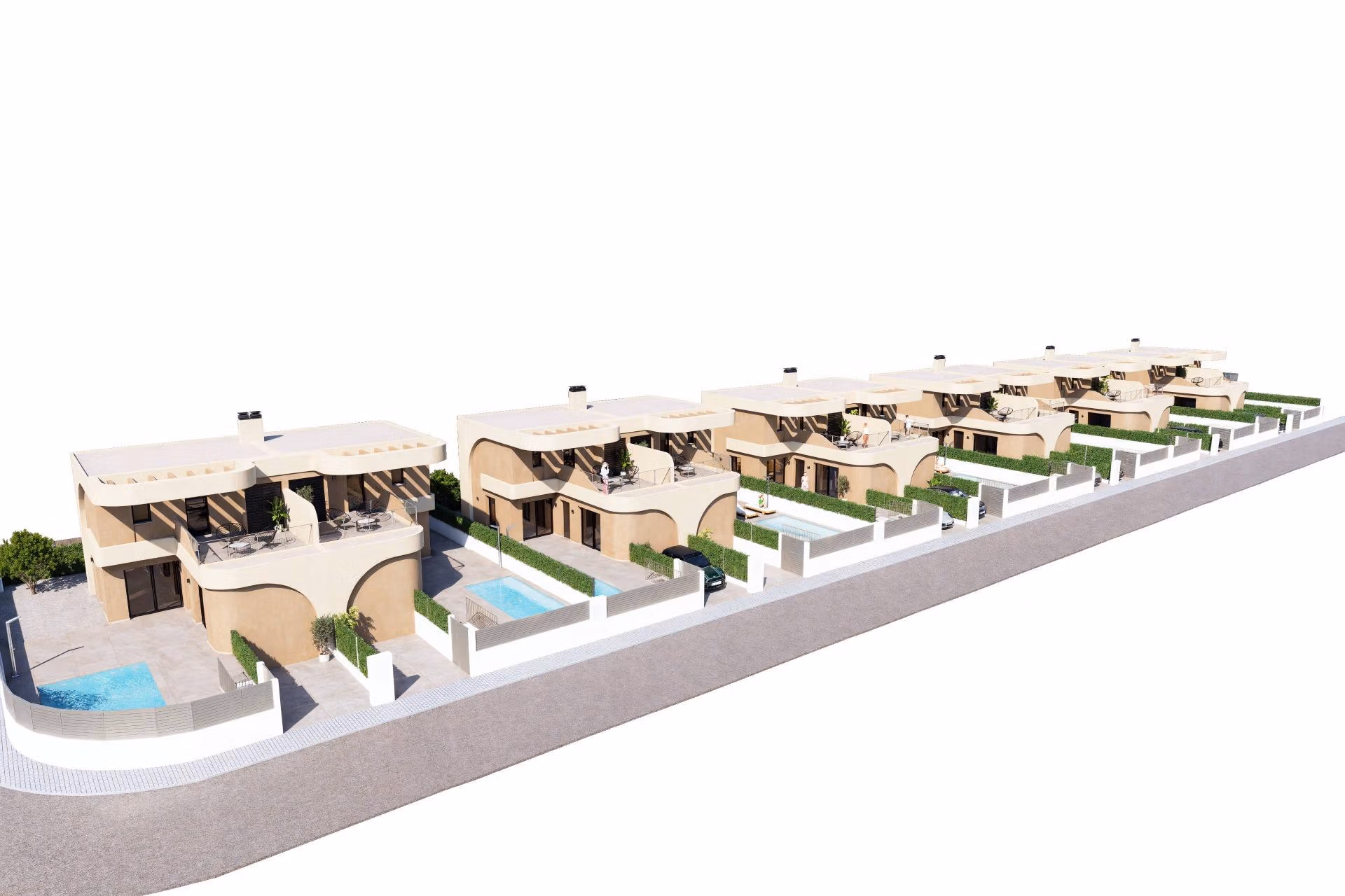 Modern-Semi-Detached-Villas-in-Daya-Nueva-with-Contemporary-Design-and-Excellent-Connectivity-9 Nowoczesna willa z rynku pierwotnego z 3 sypialniami w zabudowie bliźniaczej na sprzedaż w Daya Nueva, Costa Blanca