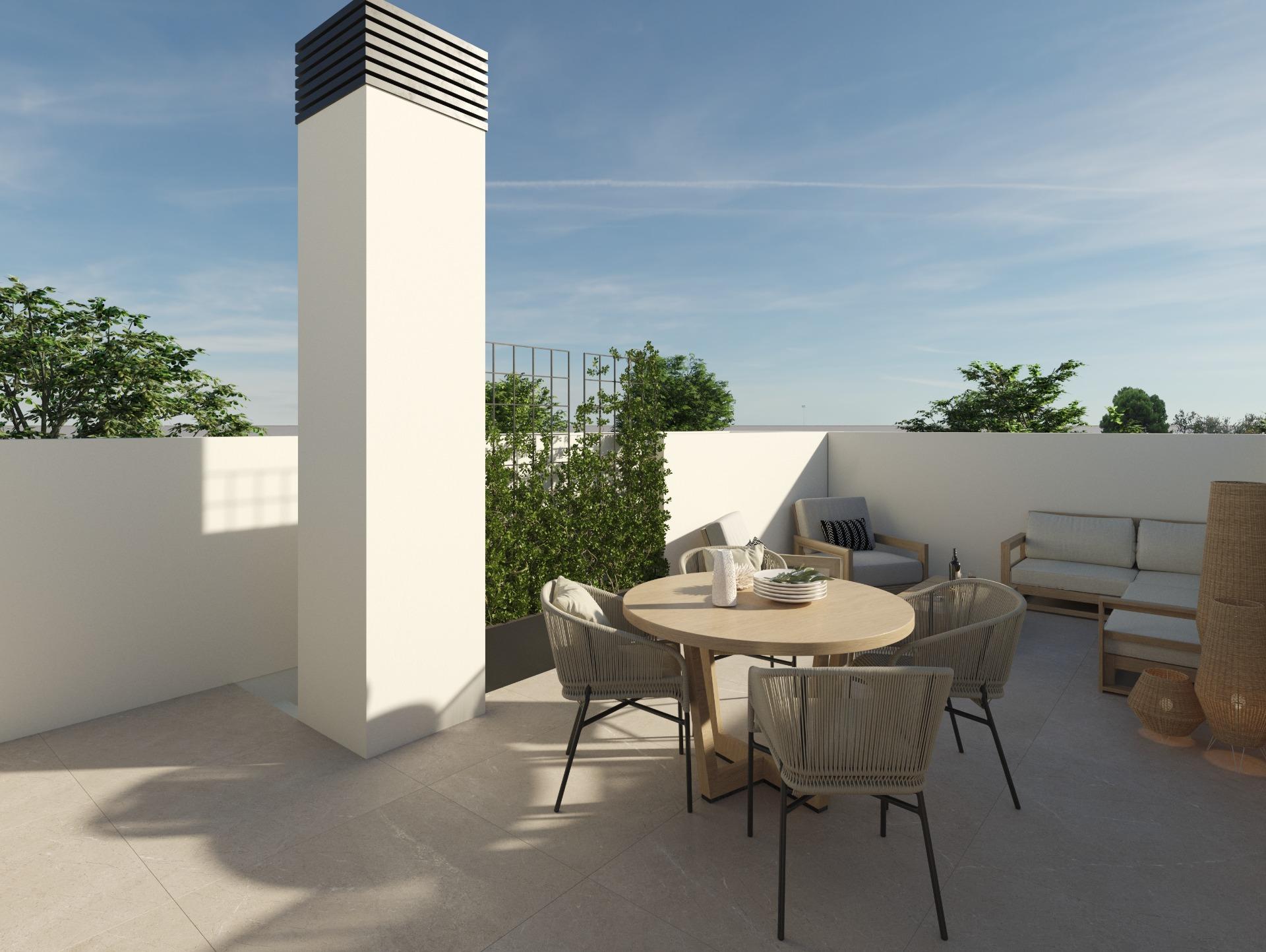 Modern New Build 2 Bedroom Townhouse with Solarium and Communal Pool for Sale in Dolores