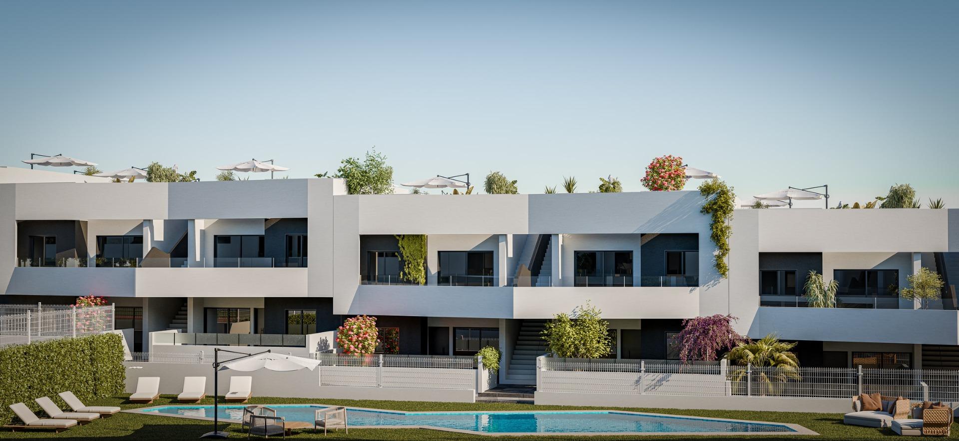 Spacious New Build 3 Bedroom Top Floor Apartment with Solarium for Sale in San Miguel de Salinas