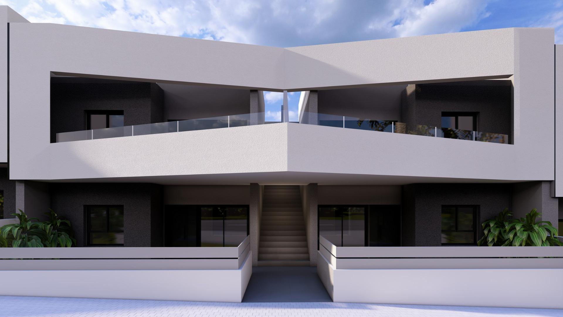 Modern New Build 2 Bedroom Ground Floor Apartment with Private Garden for Sale in San Miguel de Salinas