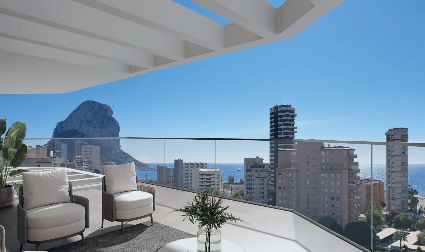 Elegant New Build 3 Bedroom Apartment with Sea Views for Sale in Calpe