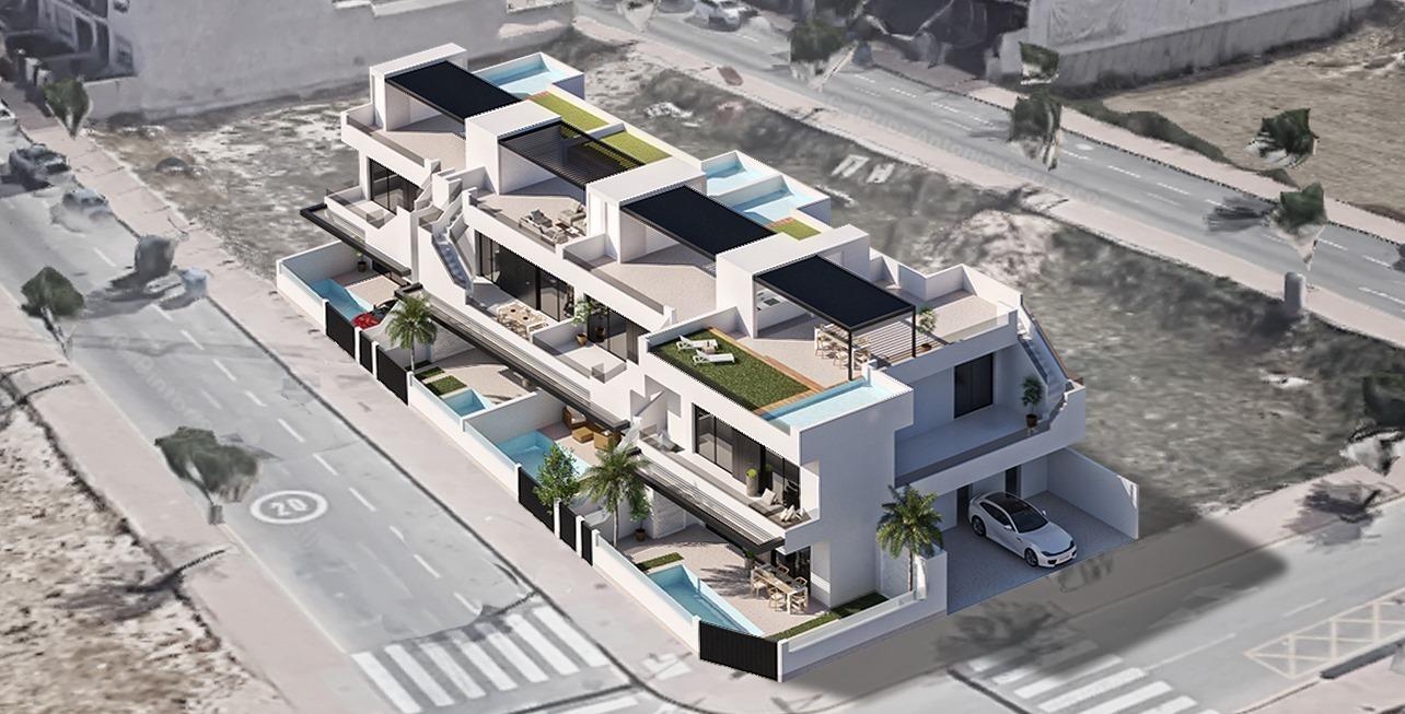 Exclusive New Build 3 Bedroom Ground Floor Apartment with Private Pool for Sale in San Pedro del Pinatar