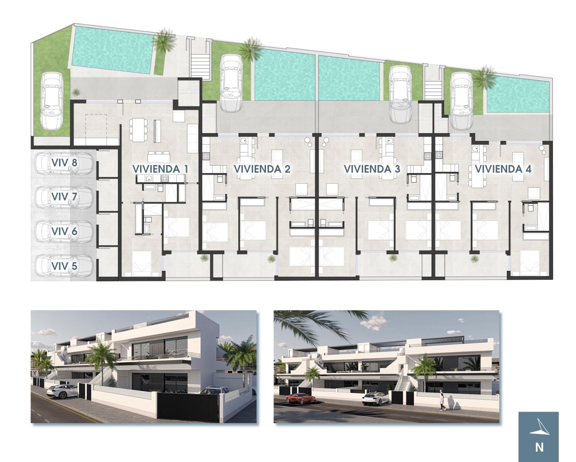 Exclusive New Build 3 Bedroom Ground Floor Apartment with Private Pool for Sale in San Pedro del Pinatar