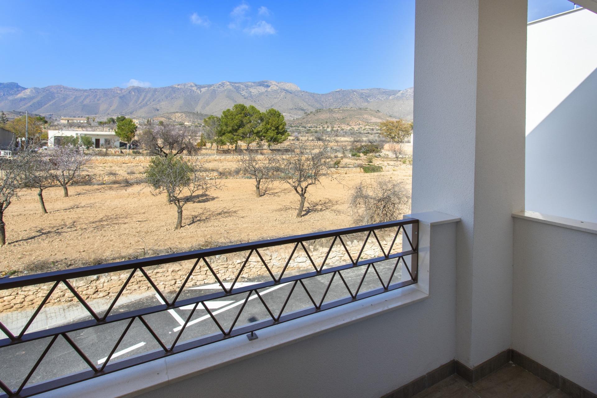 Key-Ready New Build 3 Bedroom Top Floor Apartment with 99 m² Terrace and Solarium for Sale in Hondón de las Nieves