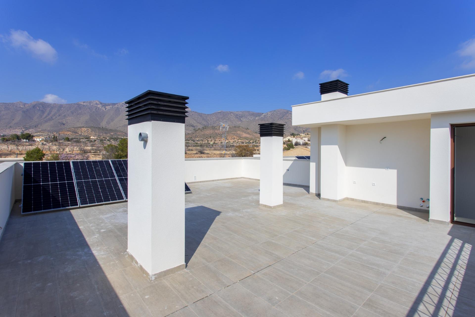 Key-Ready New Build 3 Bedroom Top Floor Apartment with 99 m² Terrace and Solarium for Sale in Hondón de las Nieves