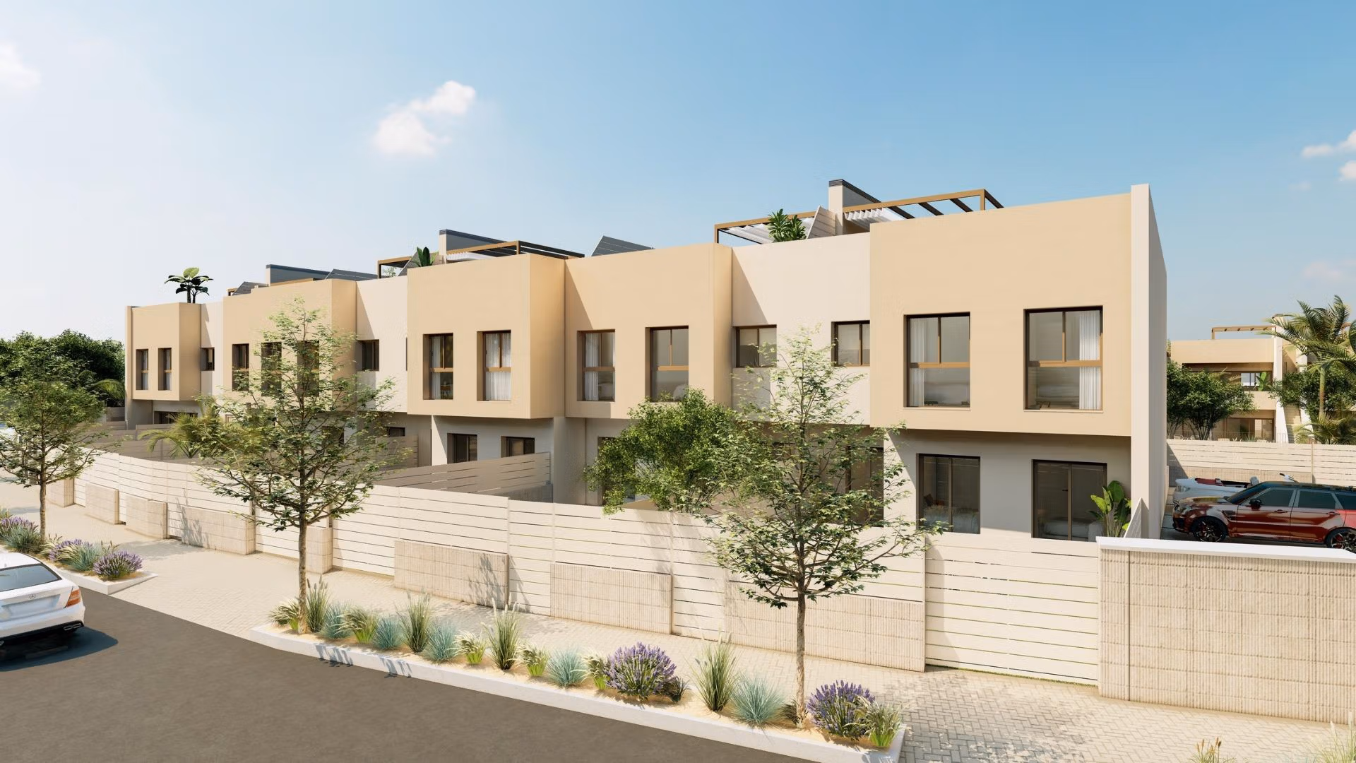 Modern, spacious ground floor bungalow with private garden and contemporary design in Roda Golf, San Javier.