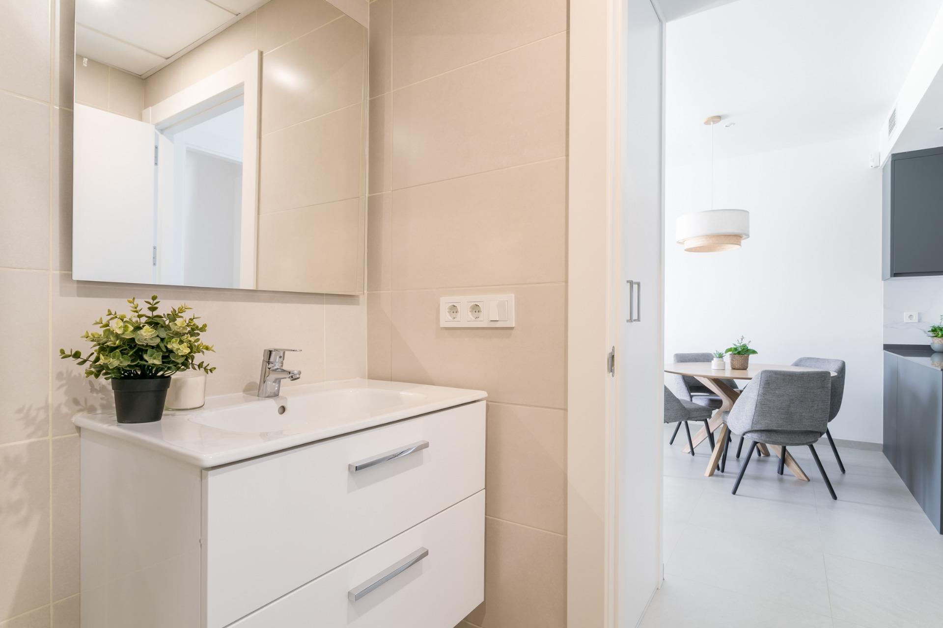 Modern New Build 2 Bedroom Ground Floor Apartment with Private Garden for Sale in Torrevieja – 700m from La Mata Beach