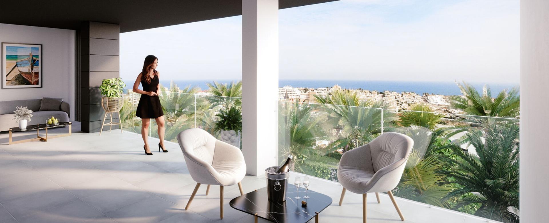 Modern New Build 2 Bedroom Apartment with Sea Views for Sale in Torrevieja – 700m from La Mata Beach