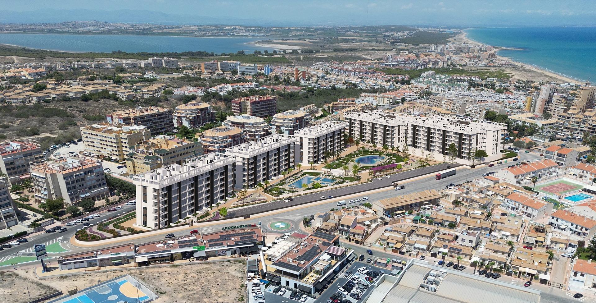 Modern New Build 2 Bedroom Apartment with Sea Views for Sale in Torrevieja – 700m from La Mata Beach