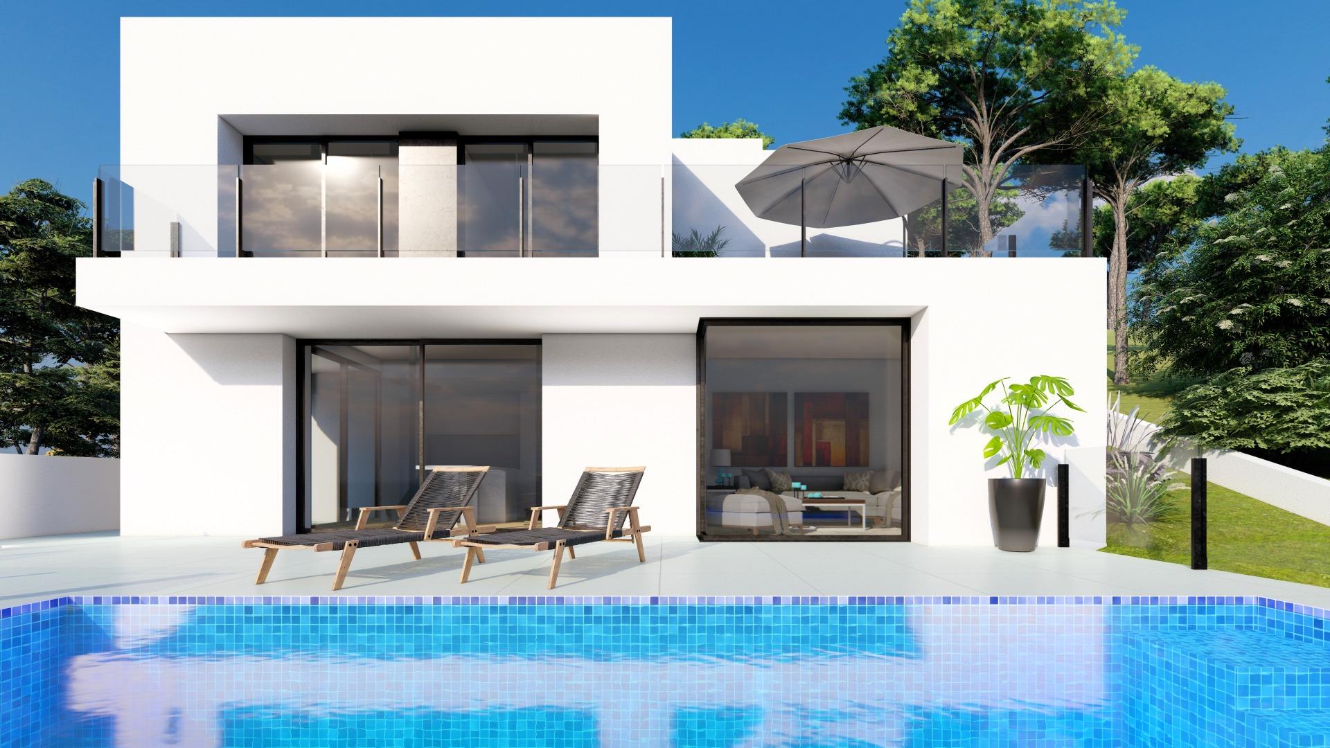 Modern New Build 2 Bedroom Villa with Private Pool for Sale in Cumbre del Sol, Benitachell