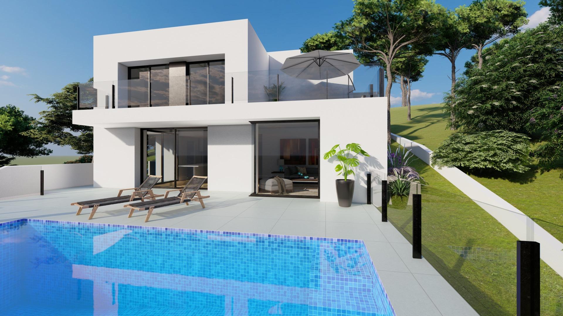 Modern New Build 2 Bedroom Villa with Private Pool for Sale in Cumbre del Sol, Benitachell