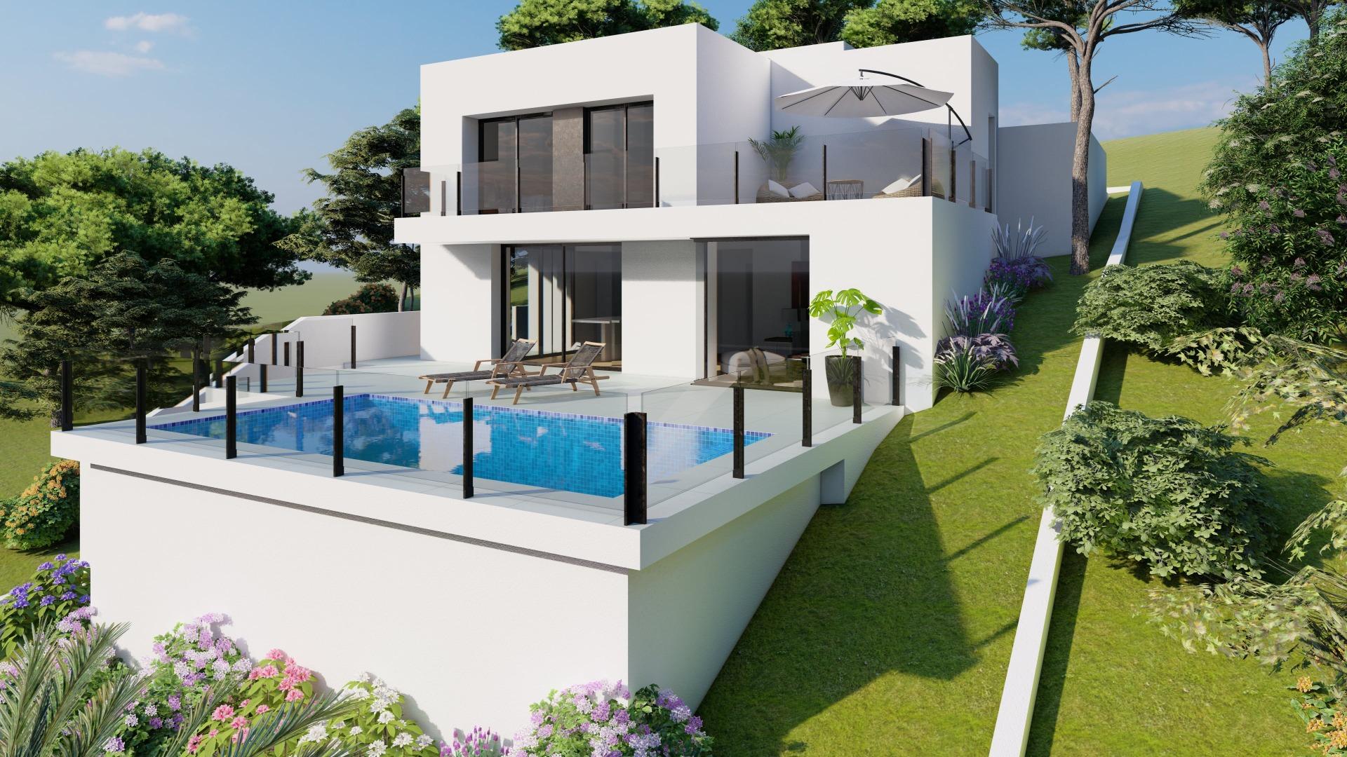 Modern New Build 2 Bedroom Villa with Private Pool for Sale in Cumbre del Sol, Benitachell