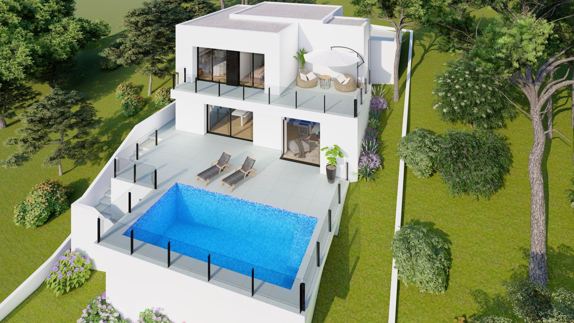 Modern New Build 2 Bedroom Villa with Private Pool for Sale in Cumbre del Sol, Benitachell