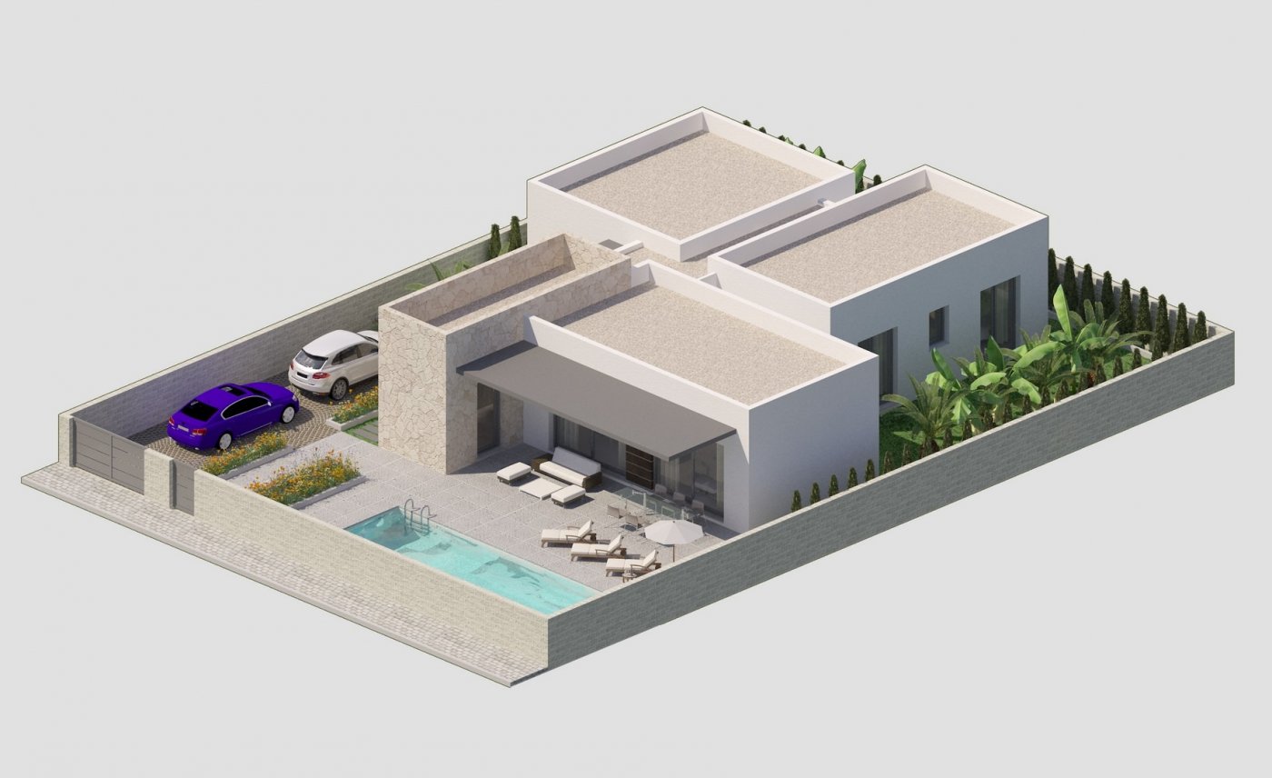 New Build Custom 3 Bedroom Single-Storey Villa with Private Pool and Large Plot for Sale in Benijófar, Alicante