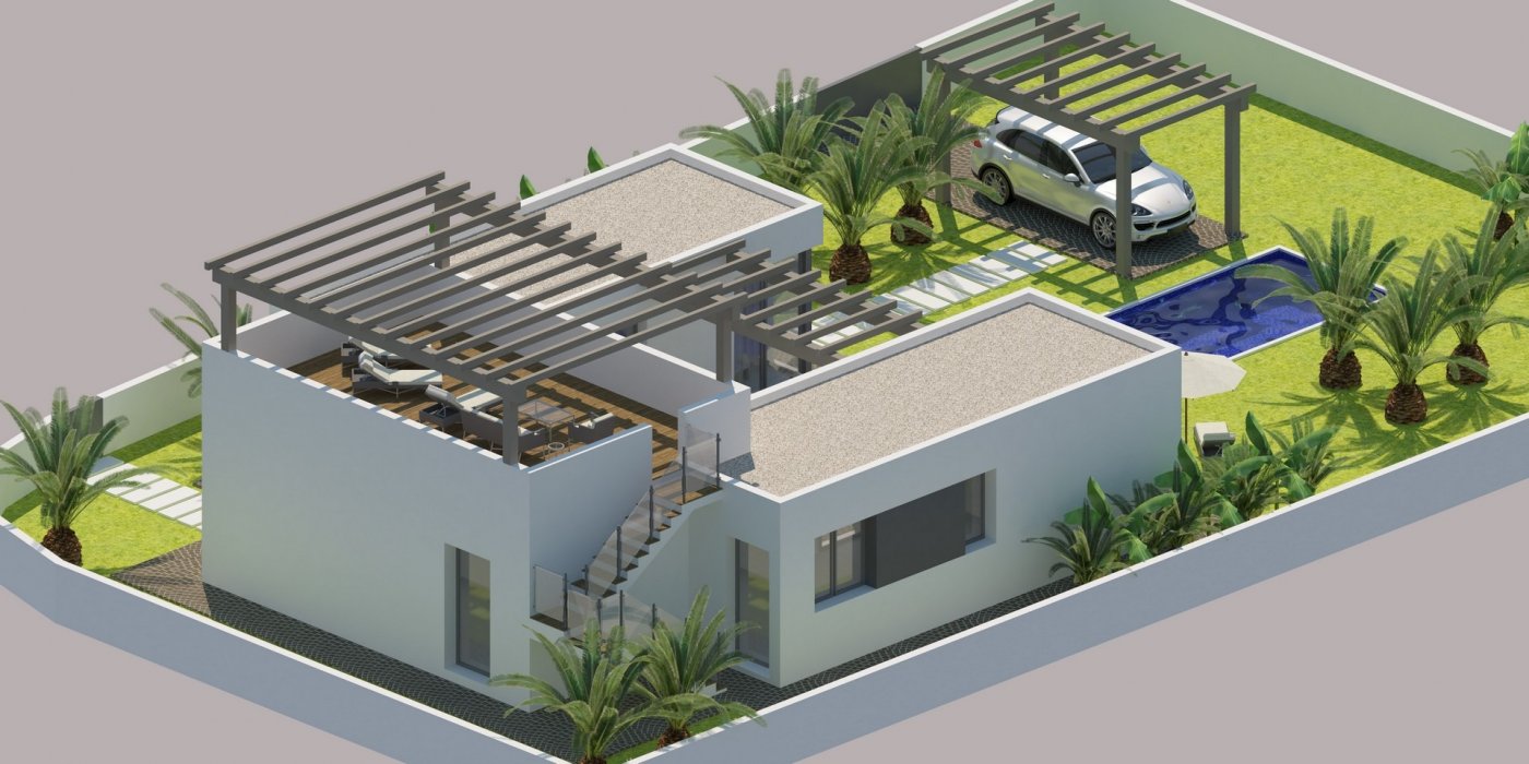 New Build Custom 3 Bedroom Single-Storey Villa with Private Pool and Large Plot for Sale in Benijófar, Alicante