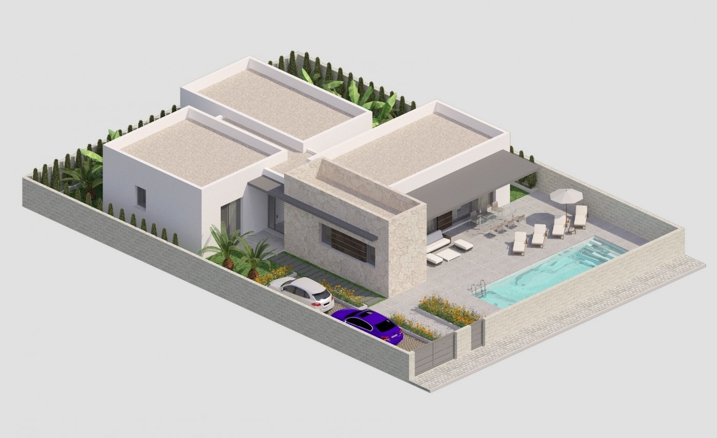 New Build Custom 3 Bedroom Single-Storey Villa with Private Pool and Large Plot for Sale in Benijófar, Alicante