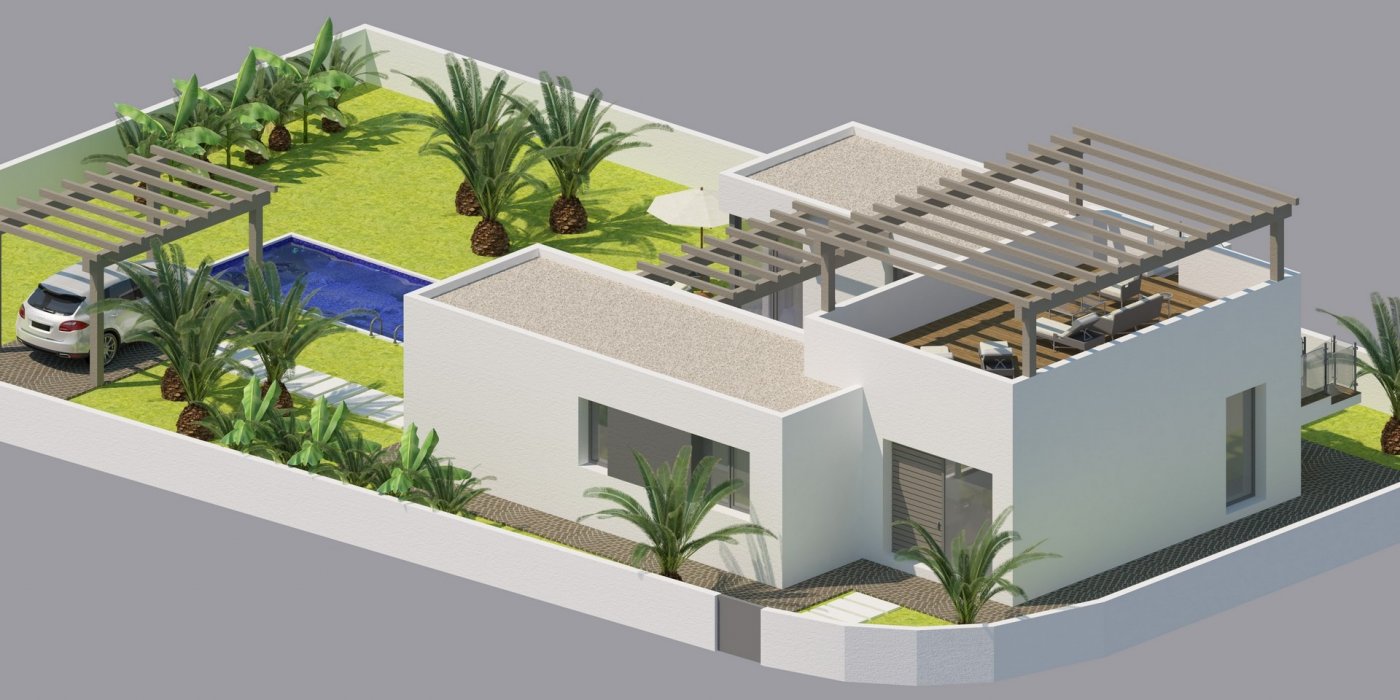New Build Custom 3 Bedroom Single-Storey Villa with Private Pool and Large Plot for Sale in Benijófar, Alicante