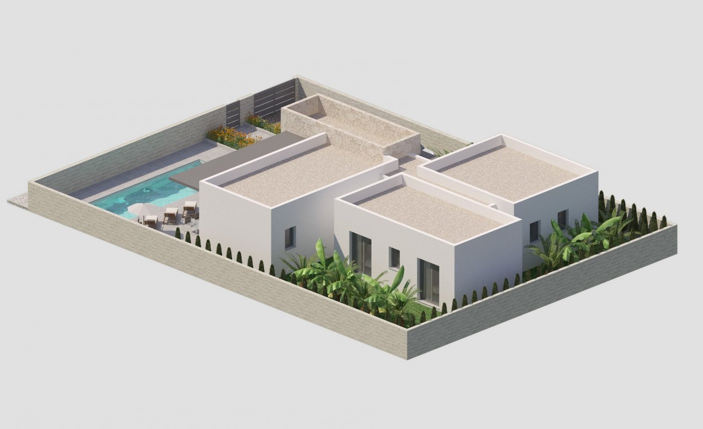 New Build Custom 3 Bedroom Single-Storey Villa with Private Pool and Large Plot for Sale in Benijófar, Alicante