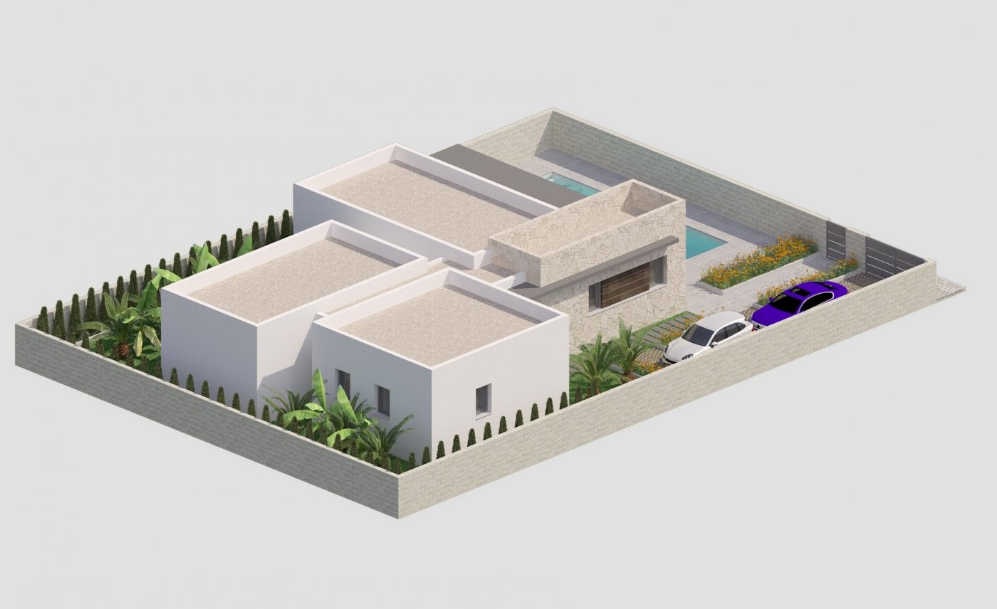 New Build Custom 3 Bedroom Single-Storey Villa with Private Pool and Large Plot for Sale in Benijófar, Alicante