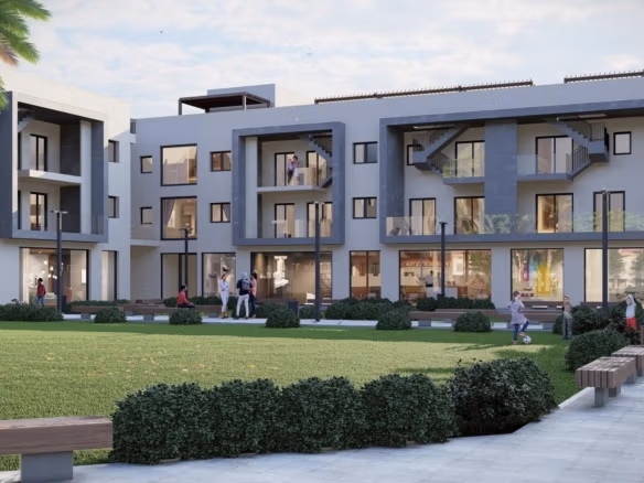 Modern new build 2 bedroom penthouse with spacious solarium and landscaped gardens in sunlit Torre-Pacheco, Murcia.