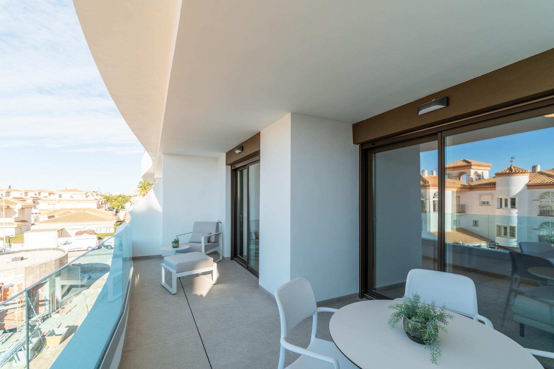 Contemporary New Build 2 Bedroom Apartment with Communal Pool for Sale in Playa Flamenca, Orihuela Costa
