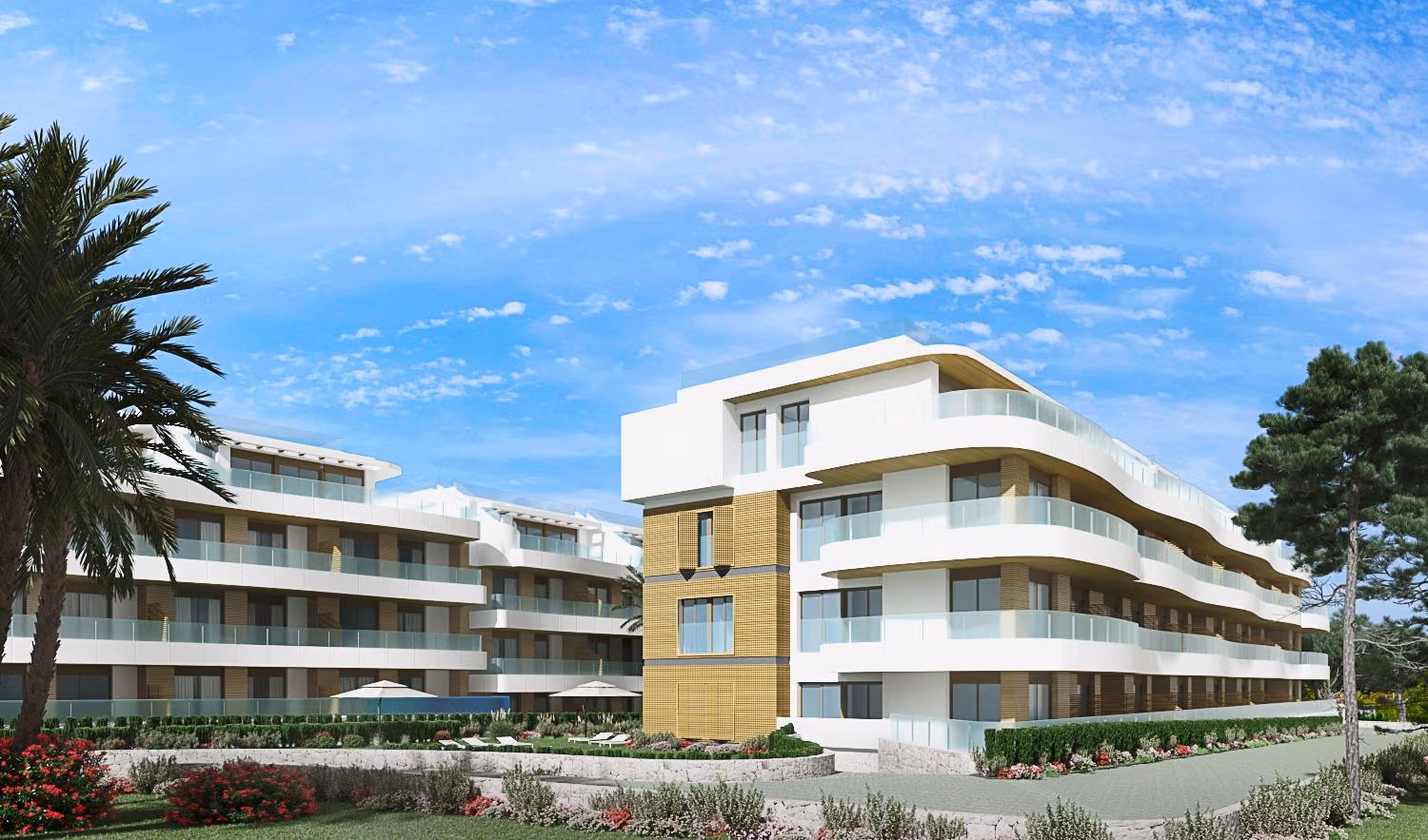 NEW-BUILD-RESIDENTIAL-AT-PLAYA-FLAMENCA-2 Przestronny nowy apartament z 3 sypialniami i wspólnym basenem na sprzedaż w Playa Flamenca, Orihuela Costa