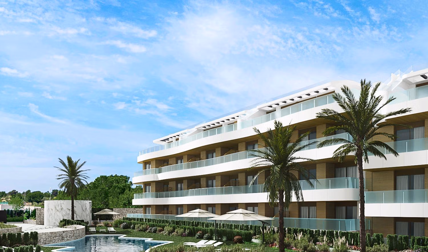 NEW-BUILD-RESIDENTIAL-AT-PLAYA-FLAMENCA-3 Przestronny nowy apartament z 3 sypialniami i wspólnym basenem na sprzedaż w Playa Flamenca, Orihuela Costa