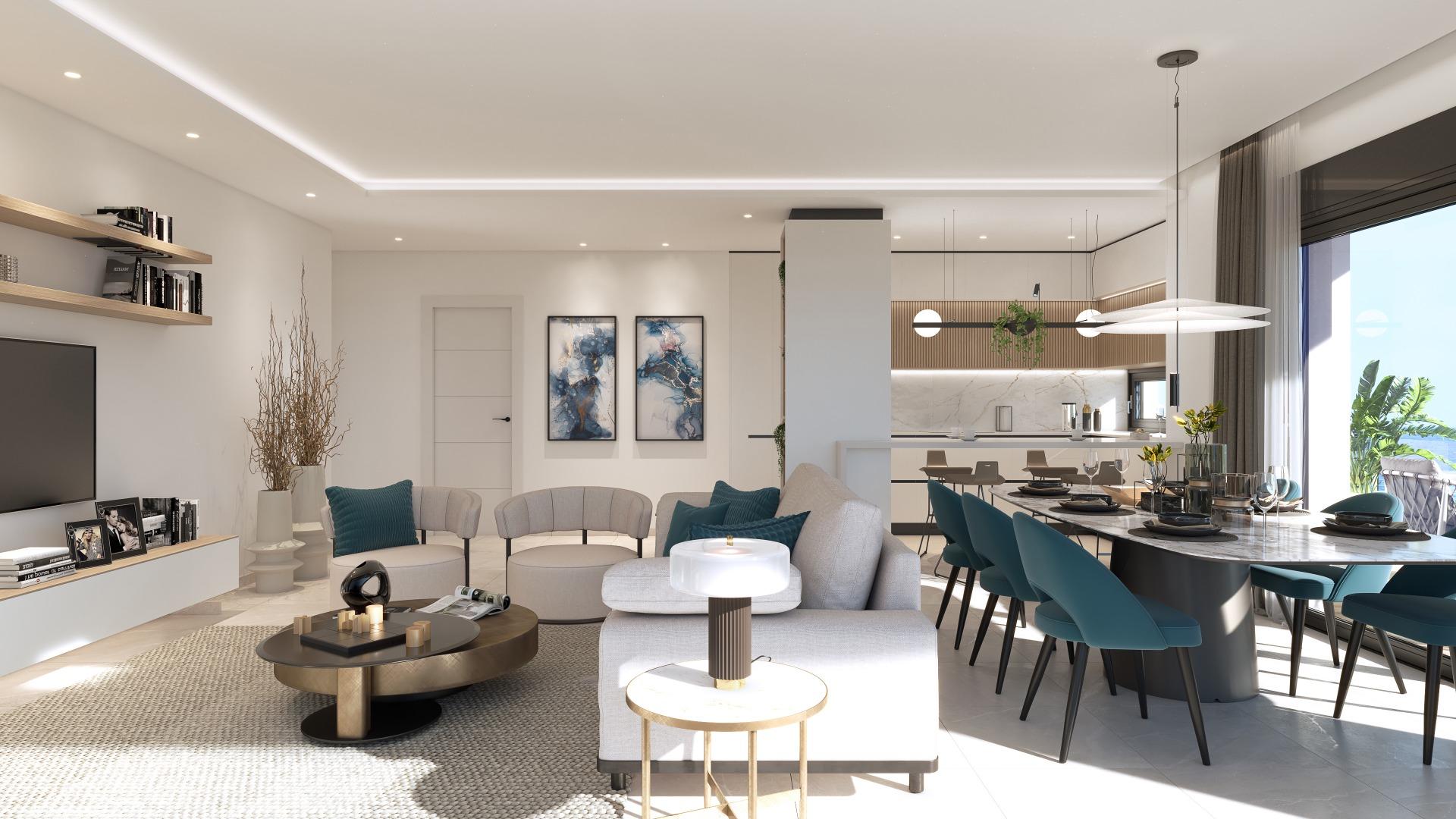 Stunning New Build 3 Bedroom Penthouse with 123 m² Solarium for Sale in Playa Flamenca, Orihuela Costa