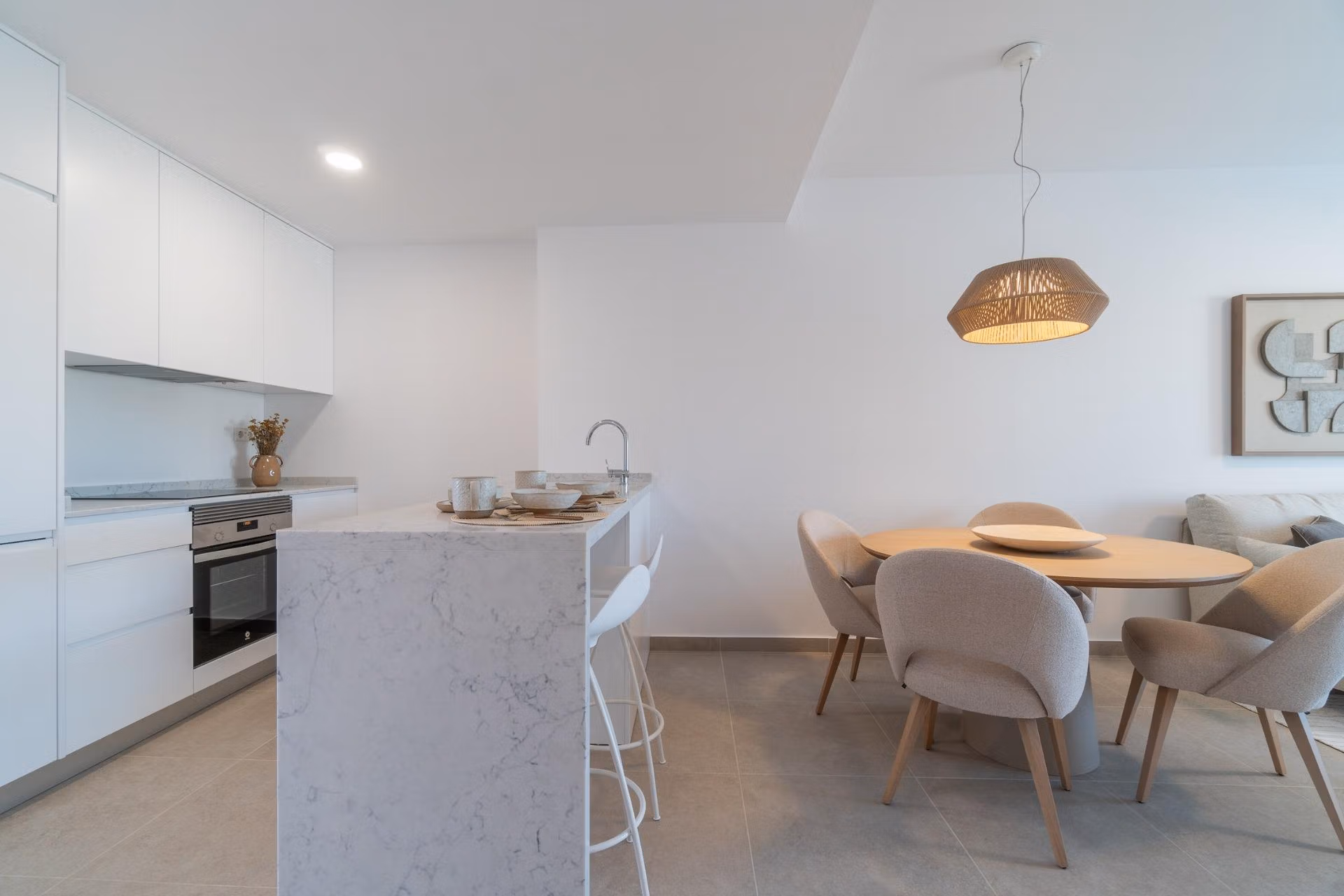 NEW-BUILD-RESIDENTIAL-AT-PLAYA-FLAMENCA-8 Przestronny nowy apartament z 3 sypialniami i wspólnym basenem na sprzedaż w Playa Flamenca, Orihuela Costa