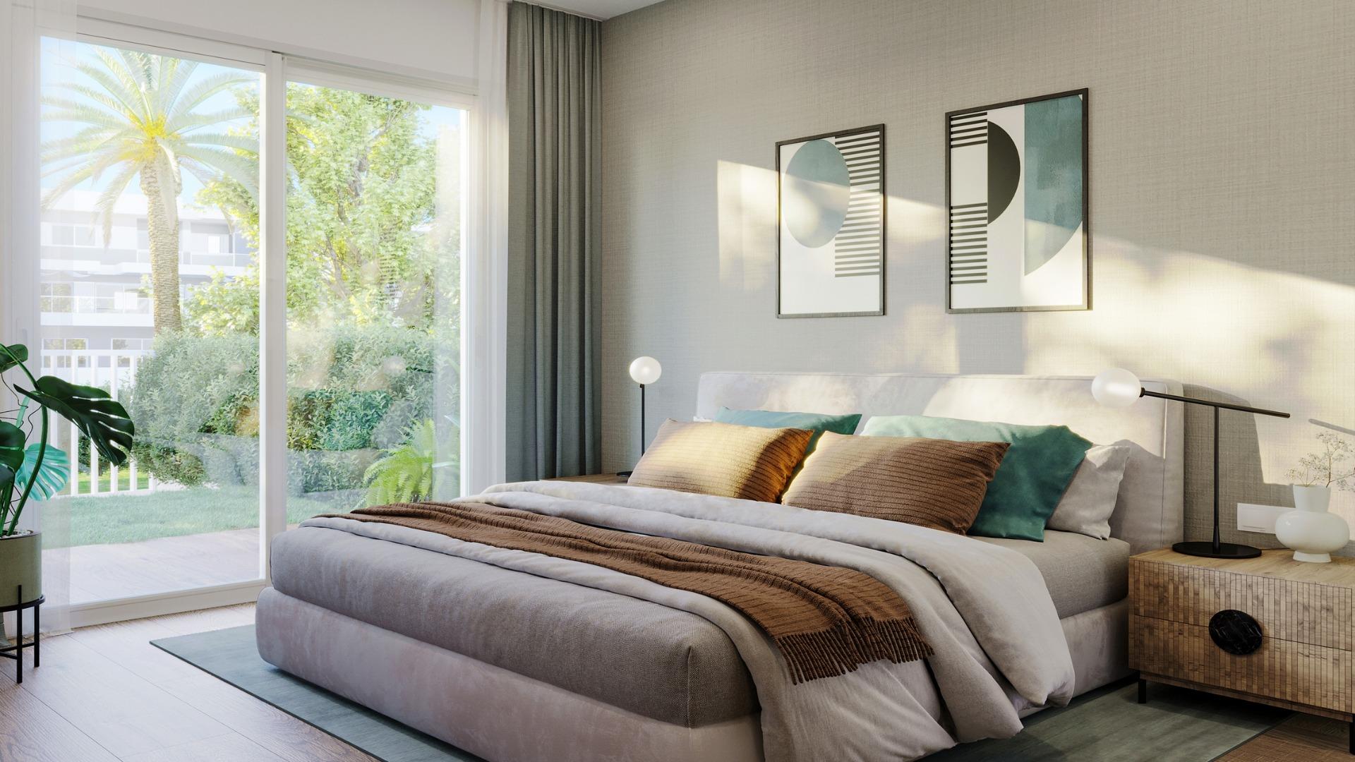 Elegant New Build 2 Bedroom Ground Floor Apartment with Private Garden for Sale in Alenda Golf, Monforte del Cid