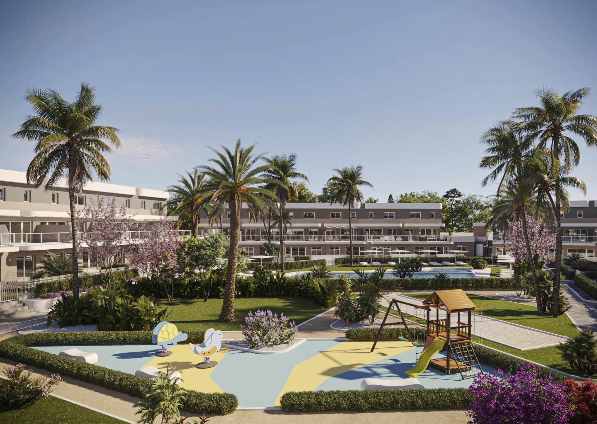 Elegant New Build 2 Bedroom Ground Floor Apartment with Private Garden for Sale in Alenda Golf, Monforte del Cid