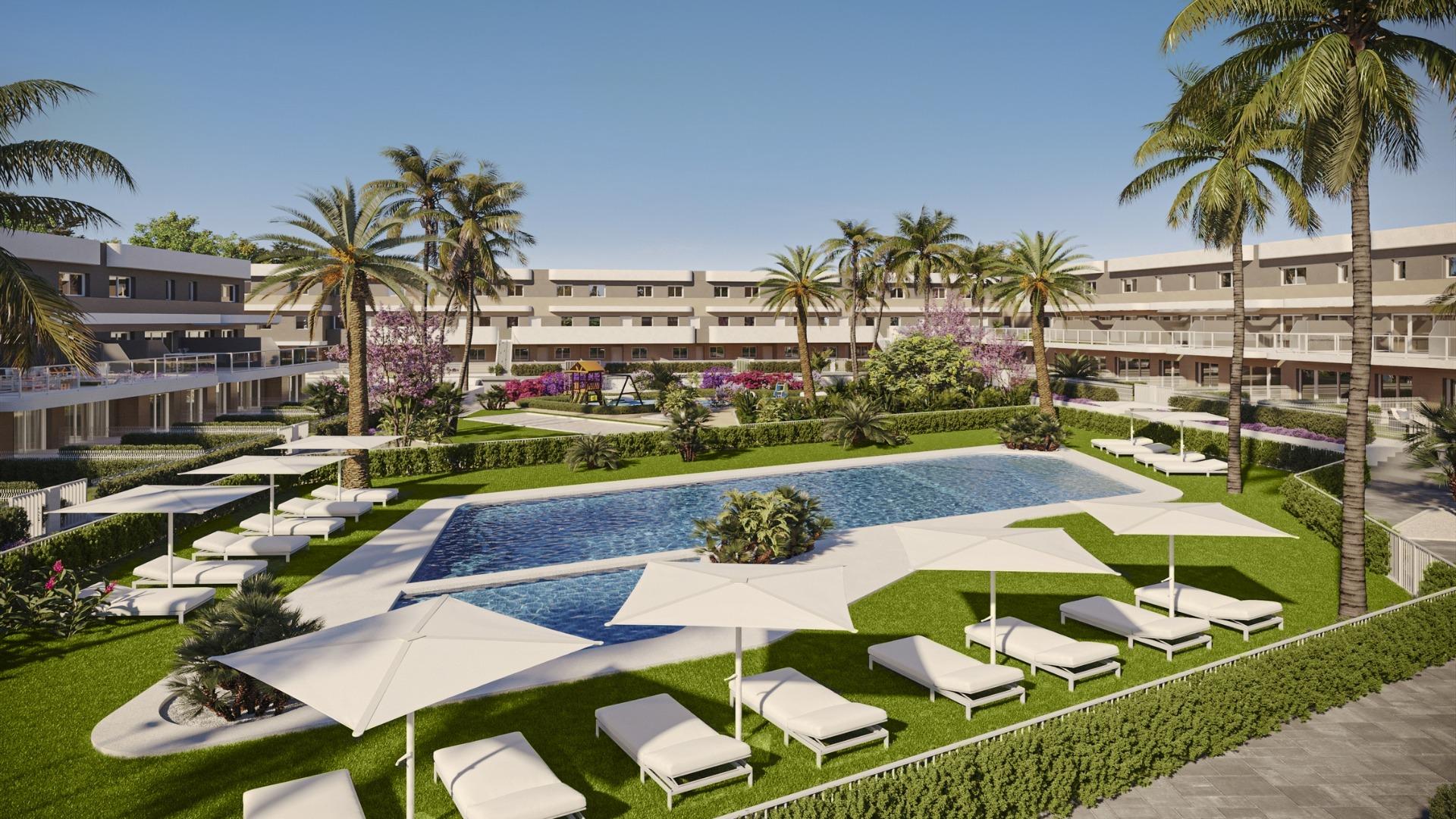 Elegant New Build 2 Bedroom Ground Floor Apartment with Private Garden for Sale in Alenda Golf, Monforte del Cid