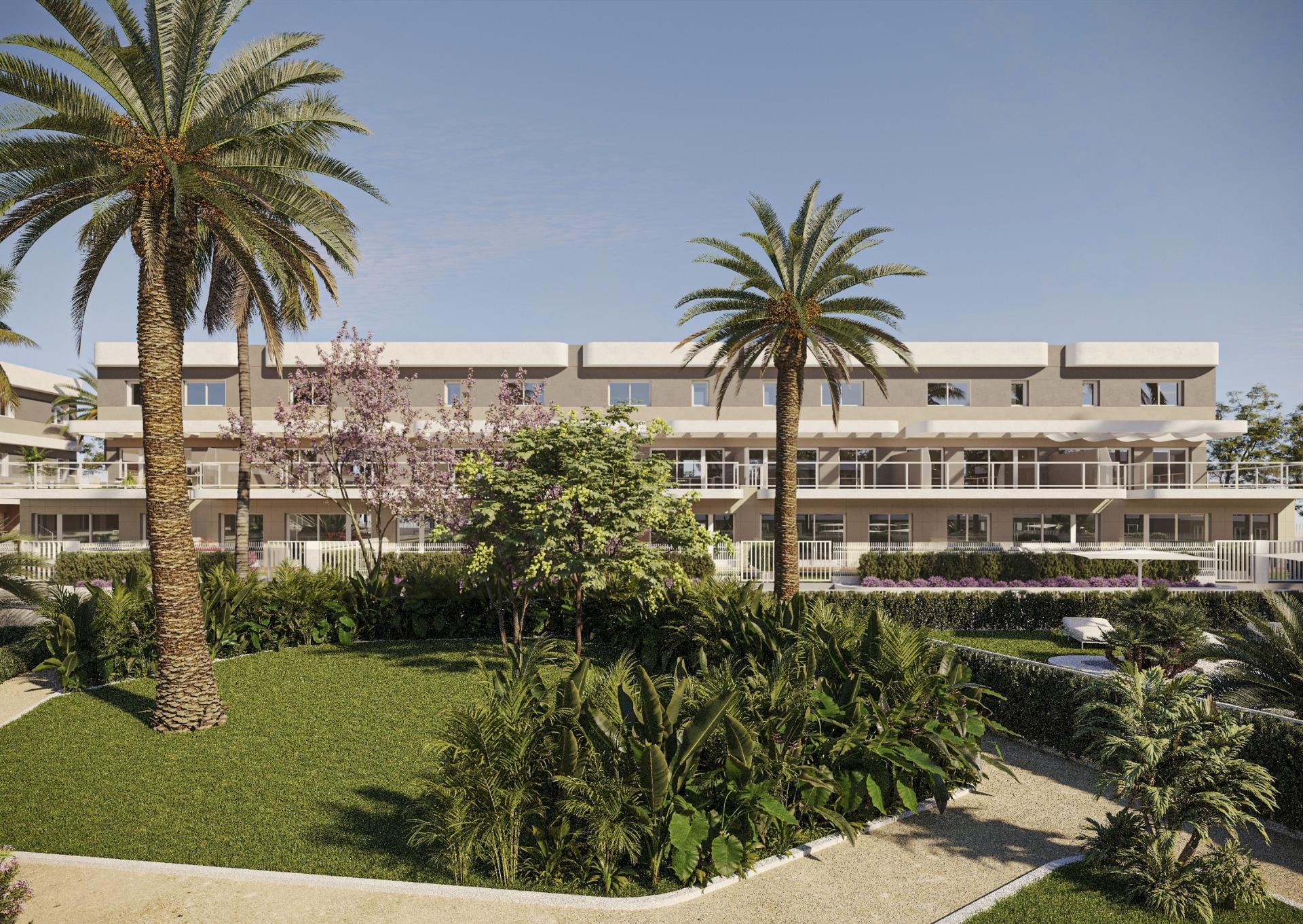 Elegant New Build 2 Bedroom Ground Floor Apartment with Private Garden for Sale in Alenda Golf, Monforte del Cid