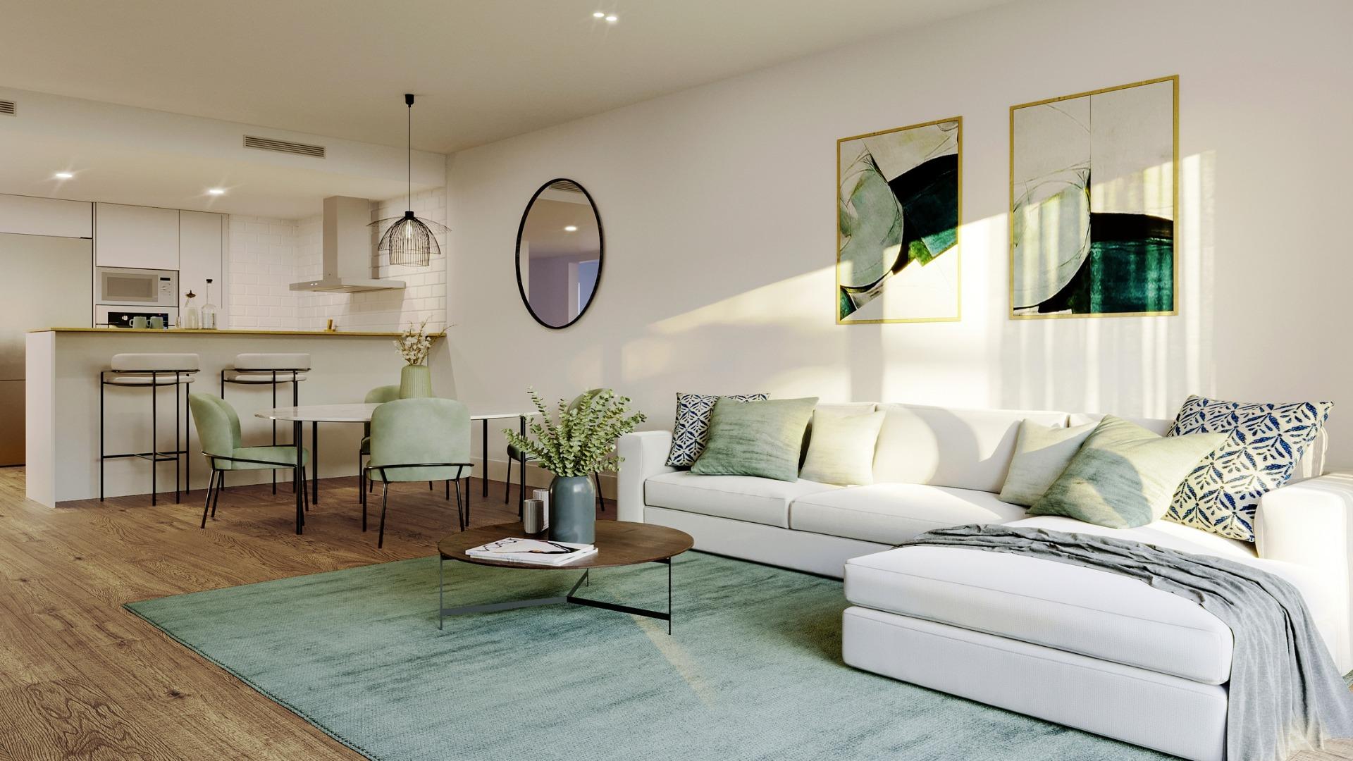 Elegant New Build 2 Bedroom Ground Floor Apartment with Private Garden for Sale in Alenda Golf, Monforte del Cid