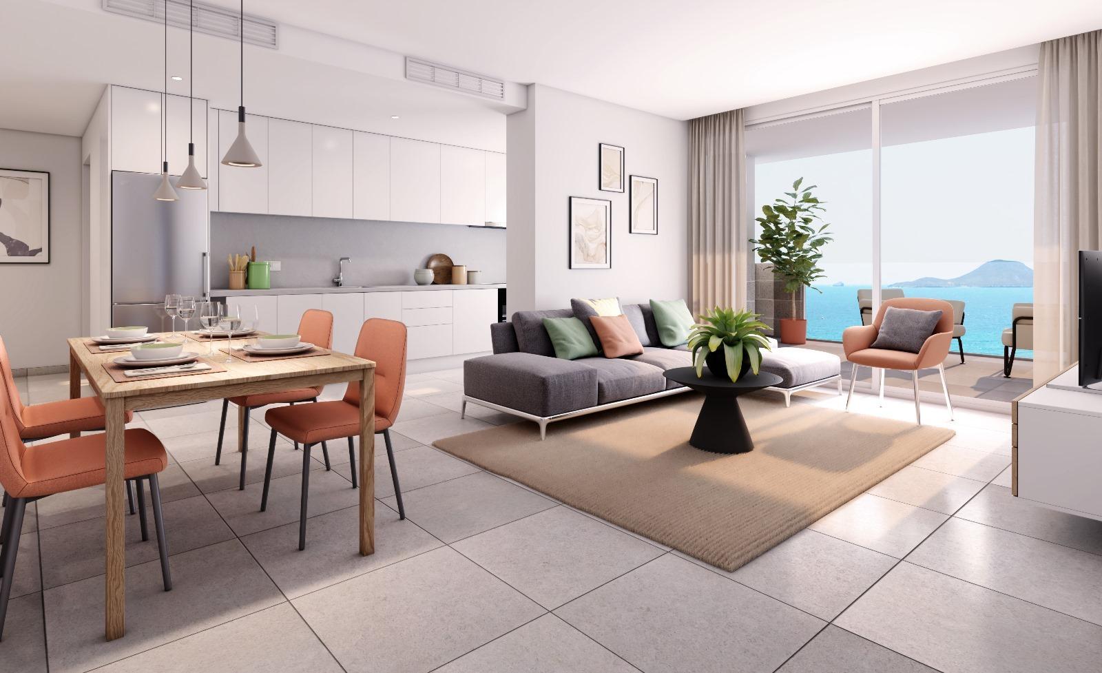 Impressive New Build 3 Bedroom Apartment with Sea Views for Sale in La Manga del Mar Menor