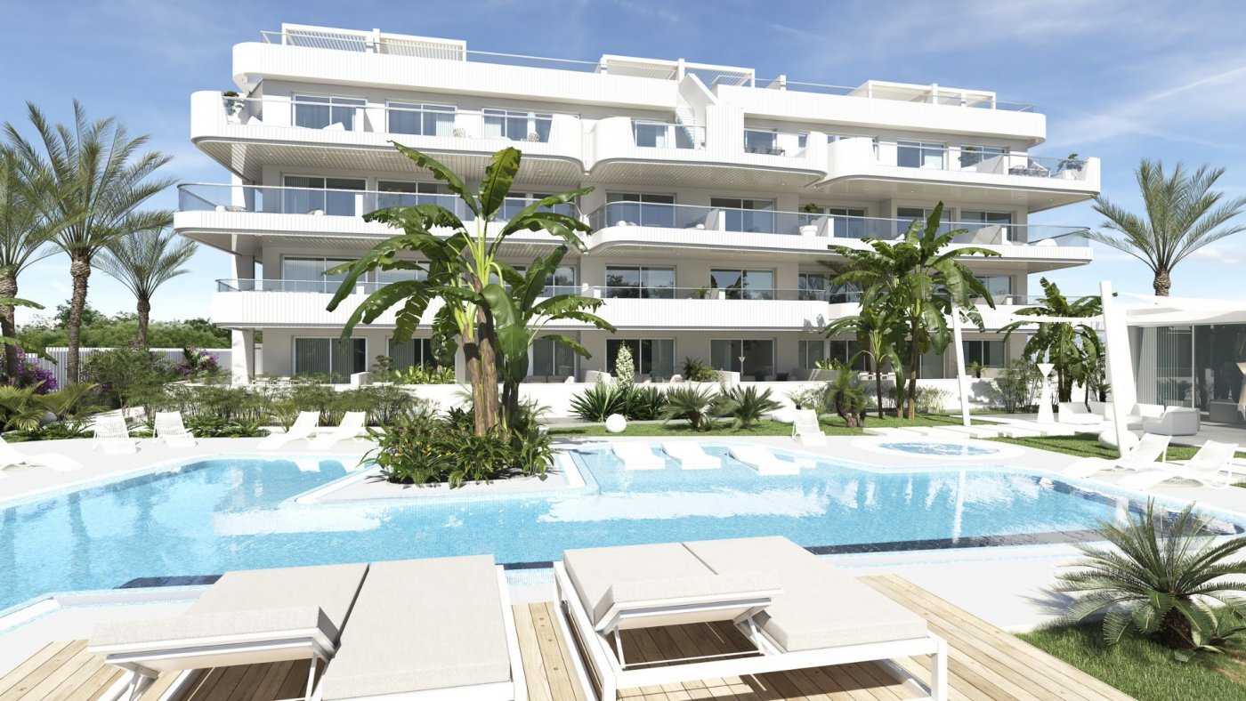 Elegant New Build 2 Bedroom Ground Floor Apartment with Garden for Sale in Lomas de Cabo Roig, Orihuela Costa