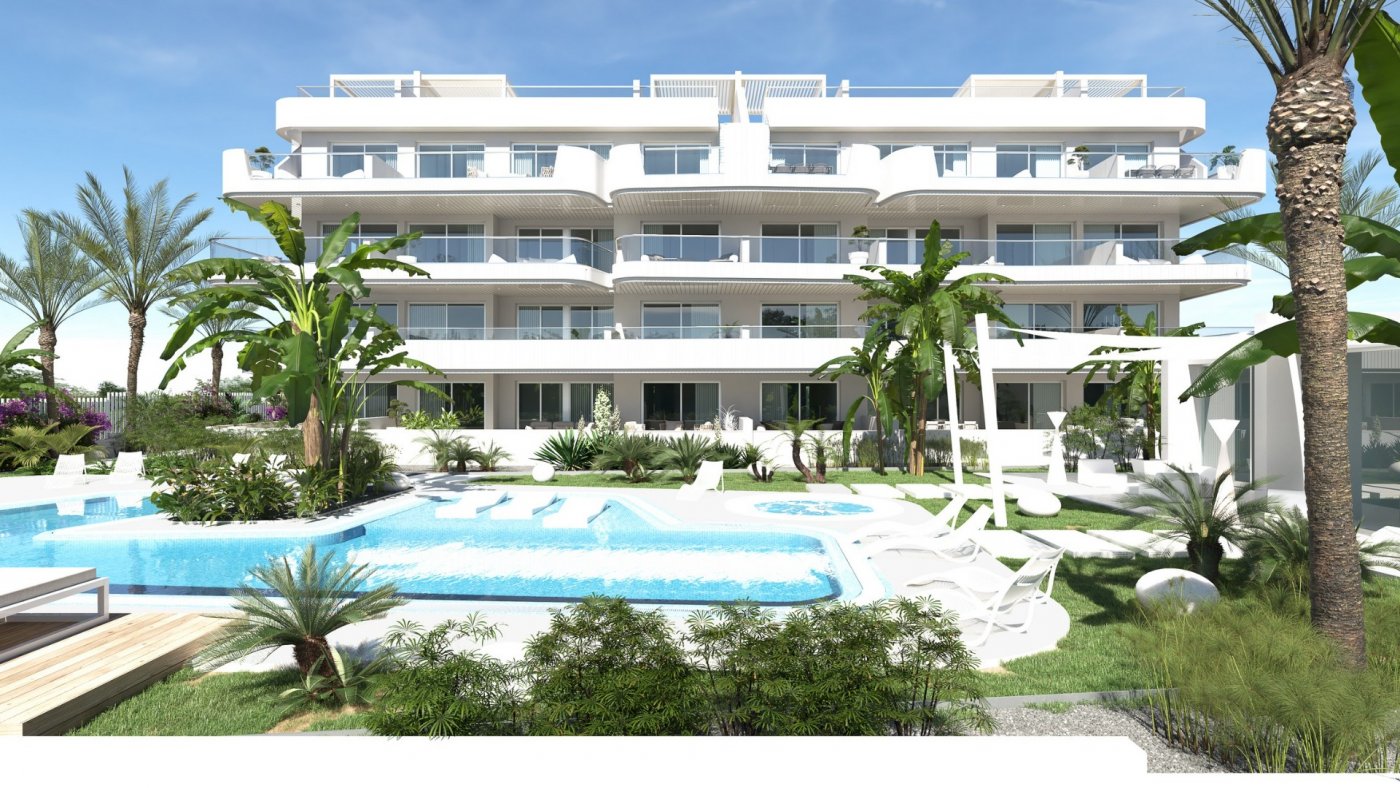 Elegant New Build 2 Bedroom Ground Floor Apartment with Garden for Sale in Lomas de Cabo Roig, Orihuela Costa