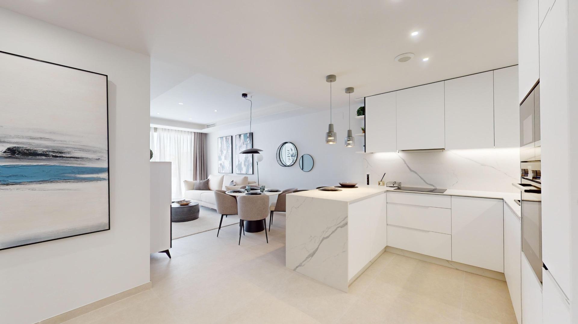 Elegant New Build 2 Bedroom Ground Floor Apartment with Garden for Sale in Lomas de Cabo Roig, Orihuela Costa