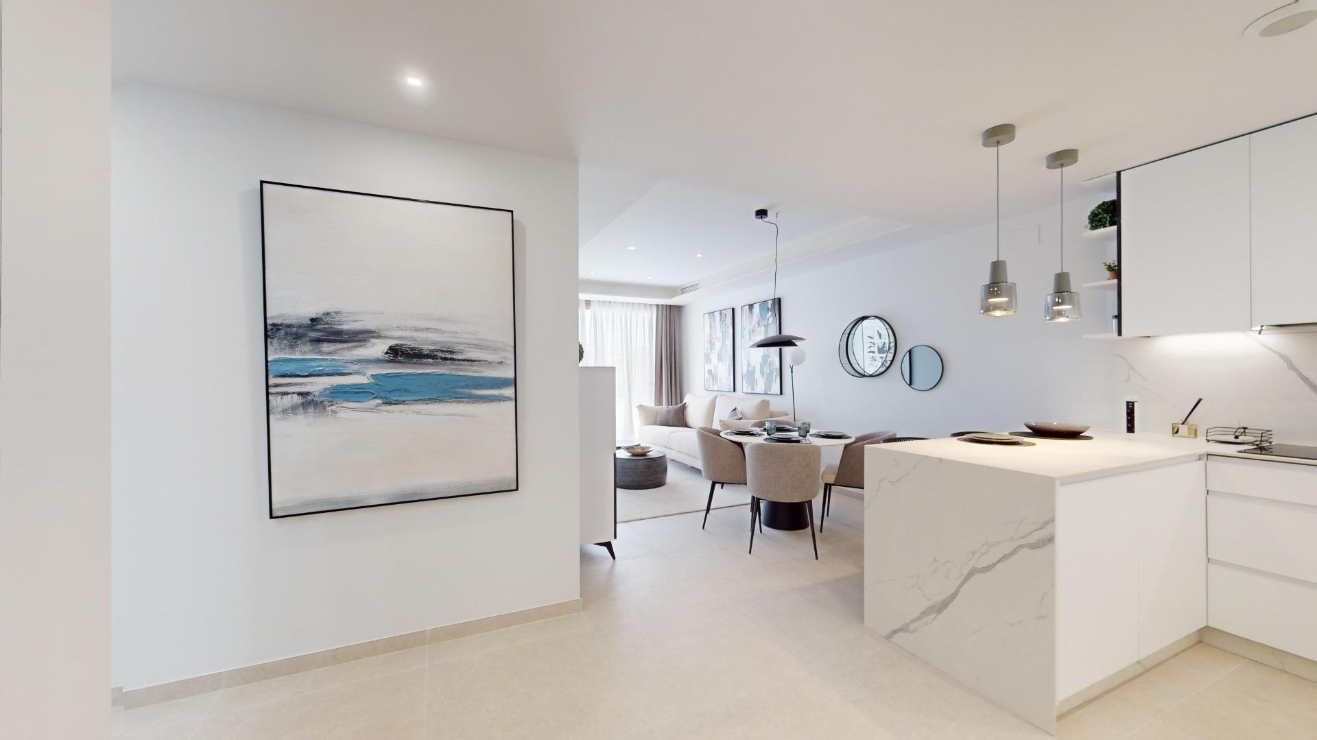 Elegant New Build 2 Bedroom Ground Floor Apartment with Garden for Sale in Lomas de Cabo Roig, Orihuela Costa