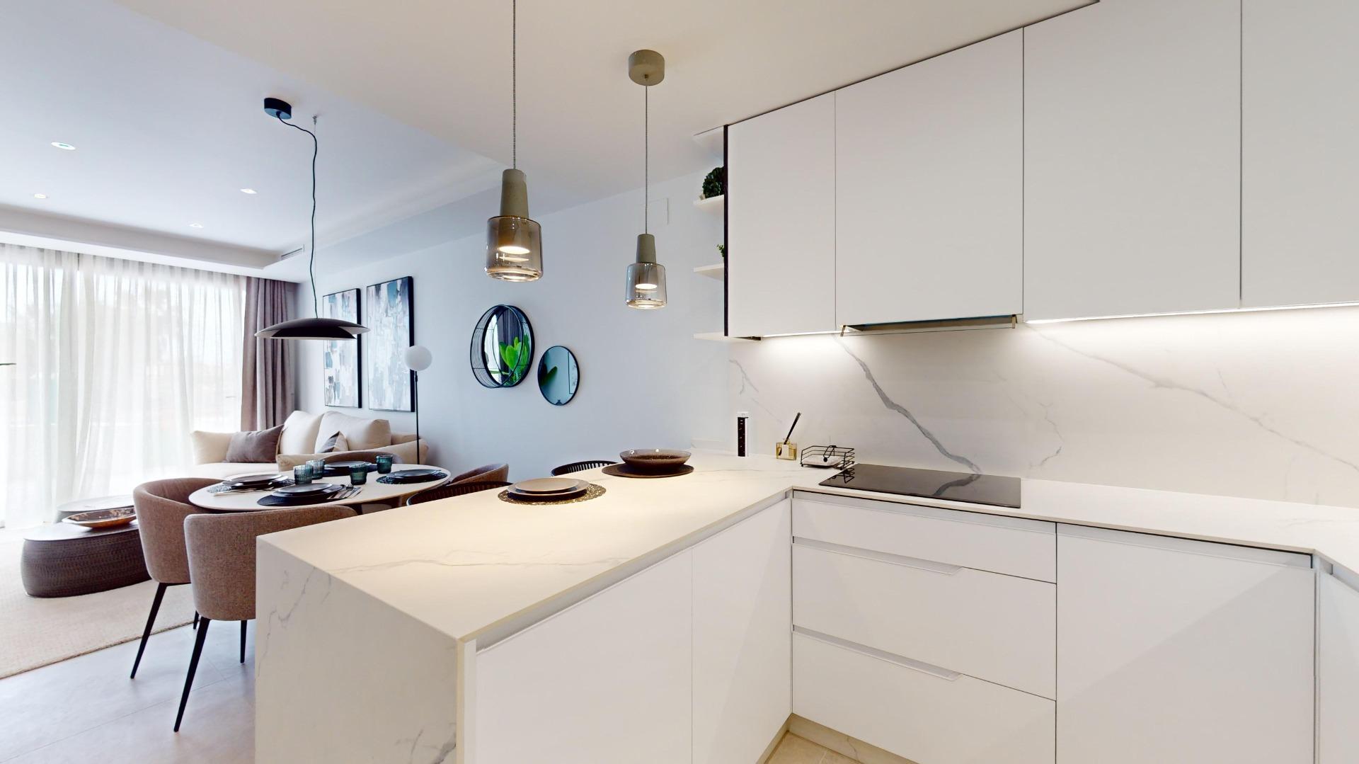 Elegant New Build 2 Bedroom Ground Floor Apartment with Garden for Sale in Lomas de Cabo Roig, Orihuela Costa