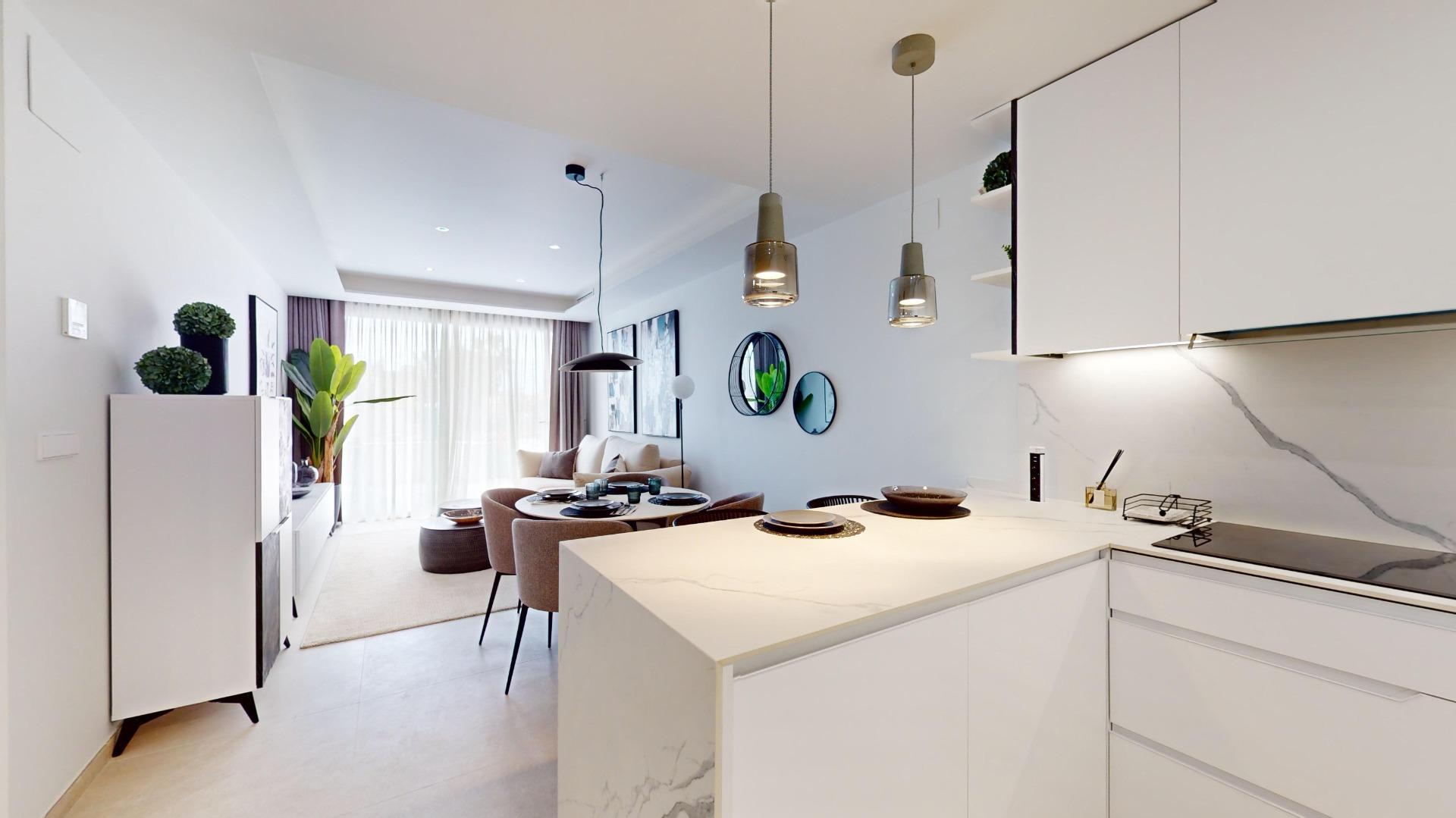 Elegant New Build 2 Bedroom Ground Floor Apartment with Garden for Sale in Lomas de Cabo Roig, Orihuela Costa