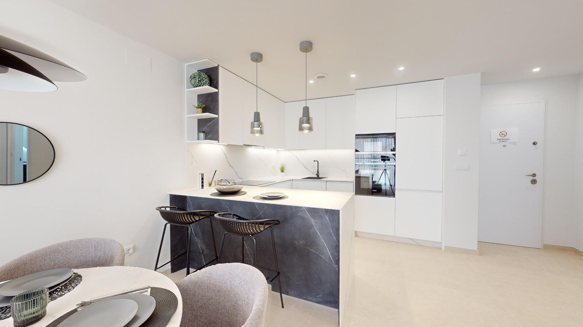 Elegant New Build 2 Bedroom Ground Floor Apartment with Garden for Sale in Lomas de Cabo Roig, Orihuela Costa