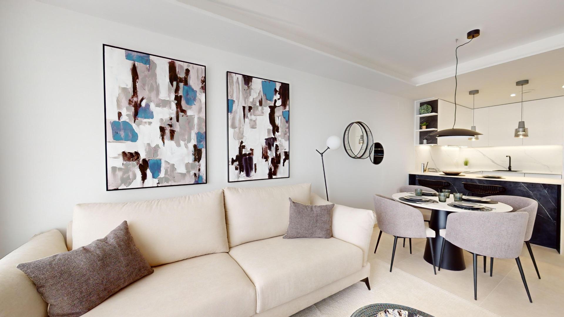 Elegant New Build 2 Bedroom Ground Floor Apartment with Garden for Sale in Lomas de Cabo Roig, Orihuela Costa