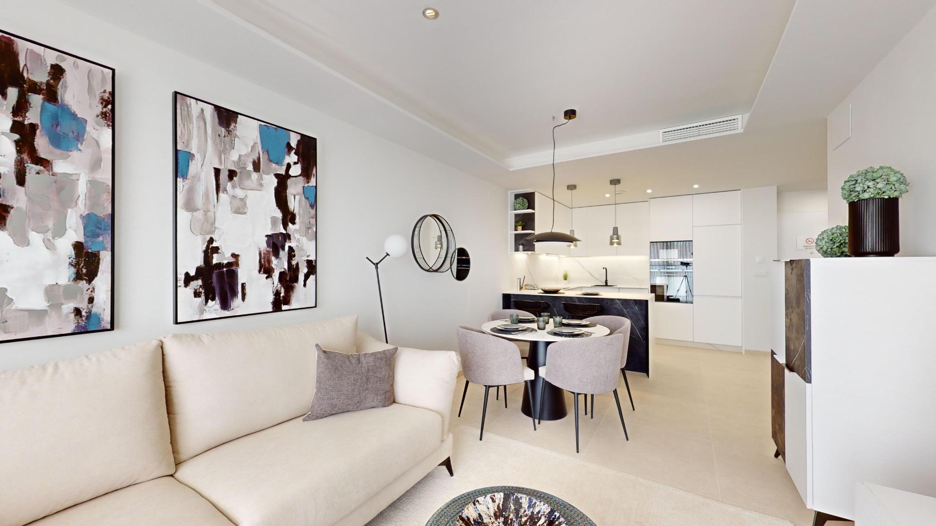 Elegant New Build 2 Bedroom Ground Floor Apartment with Garden for Sale in Lomas de Cabo Roig, Orihuela Costa