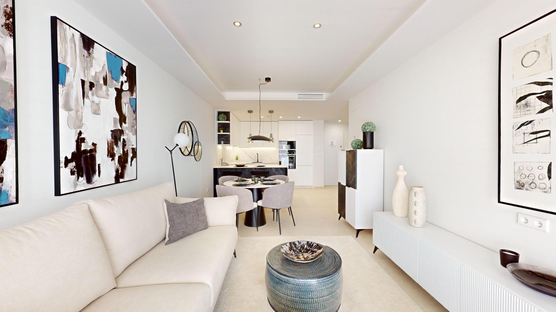 Elegant New Build 2 Bedroom Ground Floor Apartment with Garden for Sale in Lomas de Cabo Roig, Orihuela Costa