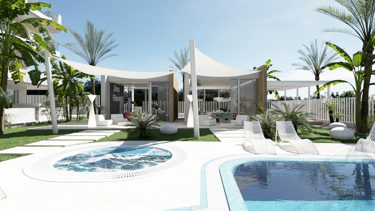 Elegant New Build 2 Bedroom Ground Floor Apartment with Garden for Sale in Lomas de Cabo Roig, Orihuela Costa