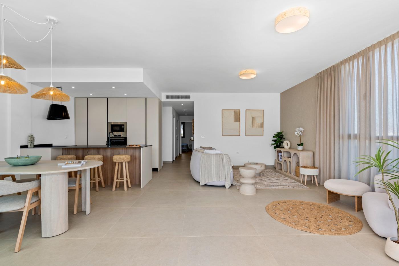 Bright New Build 2 Bedroom Ground Floor Apartment with Garden for Sale in Mar de Cristal
